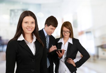 Portrait of Smiling Business People