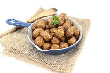 roasted potatoes roasted with salt of guerande