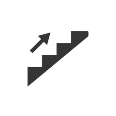 Stairs Up Icon Vector Illustration