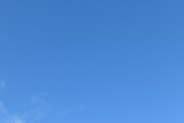 blank blue sky