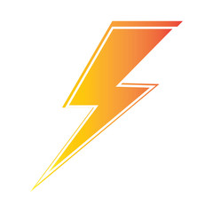 lightning thunderbolt electricity logo design template