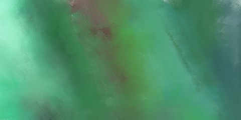 abstract universal background painting with sea green, medium aqua marine and cadet blue color and space for text. can be used for advertising, marketing, presentation