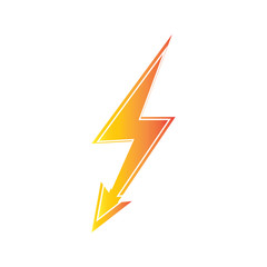 lightning thunderbolt electricity logo design template