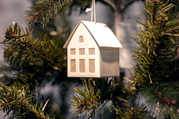 photo background Christmas toy tree