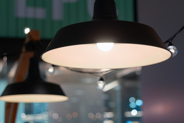 photo incandescent lamp interior background