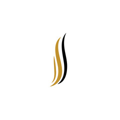 Obraz na płótnie Canvas hair wave logo vector icon template - Vector