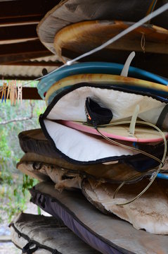 Old Surfing Boards In Margaret River WA