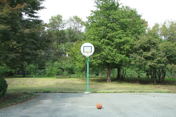 バスケットゴール　栃木県宇都宮市　みずほの自然の森公園