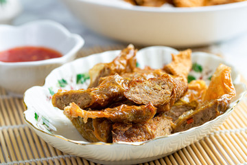 Five-spice meat rolls