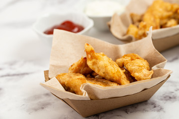 Fried chicken strips