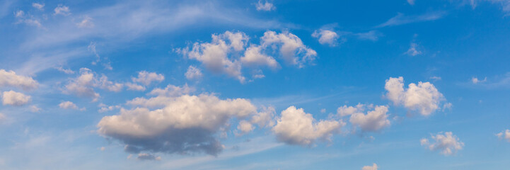 Clouds and blue sky background. Blue sky background with clouds. Beautiful clouds with blue sky background. Nature weather, cloud blue sky and sun.