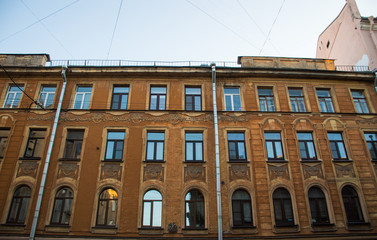 Fototapeta na wymiar antique building in the old europe street