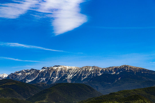 a mountain range in central Spain on the way to Andorra