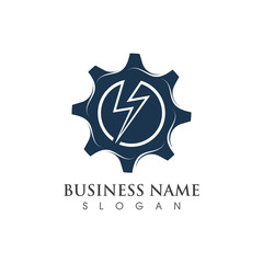 Gear Logo Template vector icon illustration