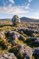 The striking erratic boulders resting on the pavements around Ingleborough are some of the most endearing features of the Dales landscape.