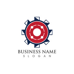 Gear Logo Template vector icon illustration