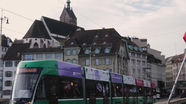 view of city of  basel Switzerland 