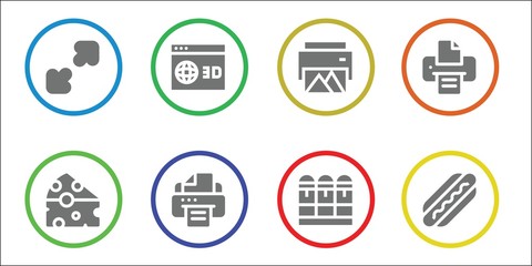 Modern Simple Set of yellow Vector filled Icons