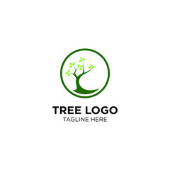 tree logo. circle tree logo templates