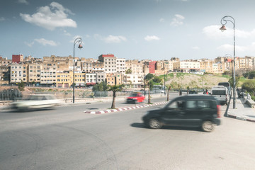 Fototapeta premium Traffic in the Streets of Fez - Morocco