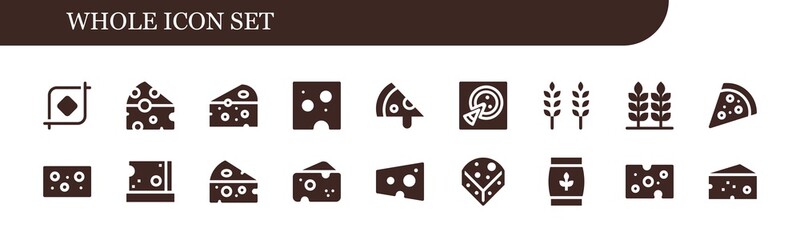 Modern Simple Set of whole Vector filled Icons