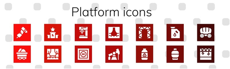 platform icon set