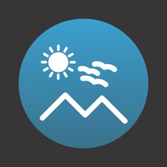 Sunny Mounatin Icon For Your Design,websites and projects.