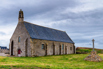 Fototapeta na wymiar Abbaye Saint-Mathieu de Fine-Terre, Brittany (Bretagne), France