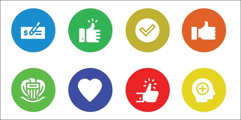 Fototapeta premium confirm icon set