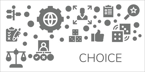 choice icon set