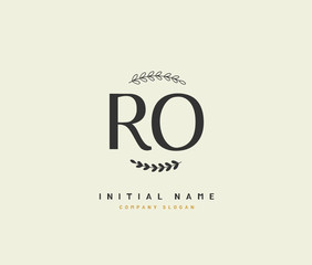 R A RA Beauty vector initial logo, handwriting logo of initial signature, wedding, fashion, jewerly, boutique, floral and botanical with creative template for any company or business.