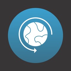 Round The World Icon For Your Design,websites and projects.