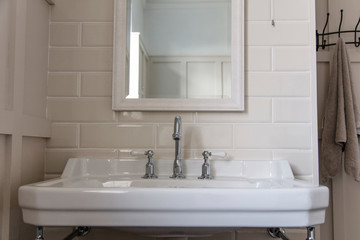 Bathroom sink vintage style interior design