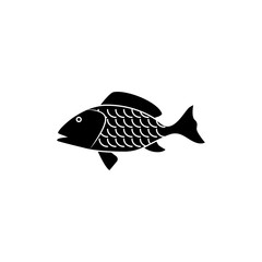 Snapper icon trendy flat design