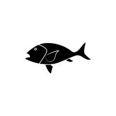 Snapper icon trendy flat design