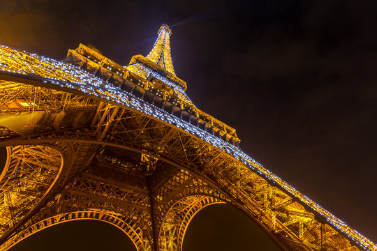 Eiffel Tower Paris Dusk