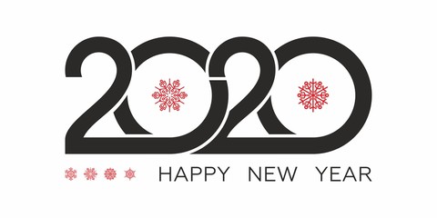 Happy 2020 new year. Christmas and New Year posters and Card for your seasonal holidays flyers, greetings and invitations cards and christmas themed congratulations and banners. Vector illustration.