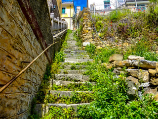 exploring the backtrails around the  Riomaggiore village which is a small village in the Liguria region of Italy.