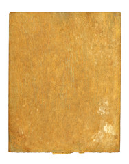Antique textured book cover on white