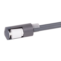 Industrial water liquid level meter for barrel isolated on white.