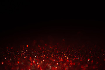 Fototapeta na wymiar Red christmas glitter background