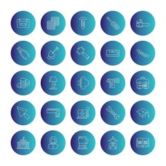 25 Simple Universal Related Color Icons