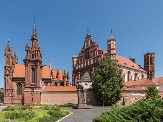 Fototapeta na wymiar Vilnius – St. Anne´s church and church of St. Francis and St. Bernard