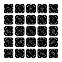 Set of 25 Universal Pixel Perfect Icons