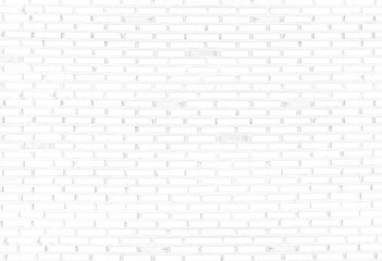 Abstract white brick wall pattern background and black backdrop, Blank copy space.