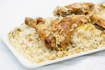 Nawabi Chicken Biryani with Premium Quality perfuemed rice.
