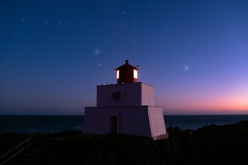 Amphitrite Point Lighthouse, Vancouver Island, British Columbia, Canada