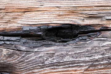 Old wooden boards with peeling paint. Old background. Textured planks of oak and pine. Bright colours. Natural aging of the material.