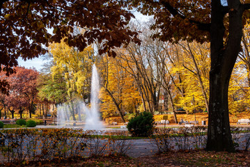 Park Planty w Białymstoku , Polska złota jesień, Podlasie, Polska © podlaski49