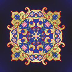 Eastern ethnic motif, traditional muslim ornament. Element for design. Vector illustration